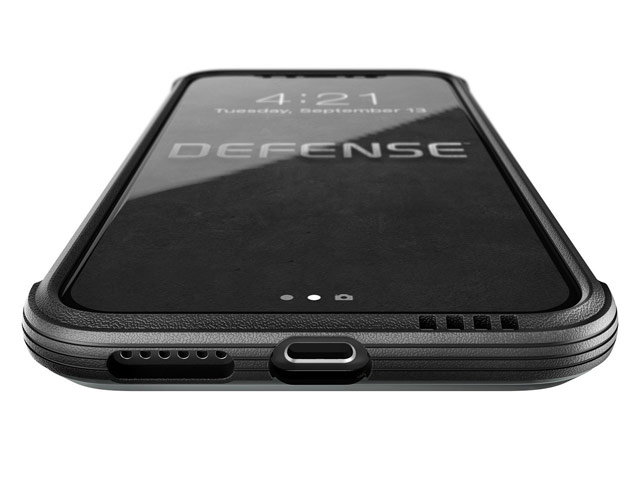 Чехол X-doria Defense Lux для Apple iPhone X (Gray Nylon, маталлический)