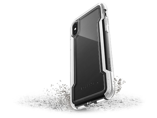 Чехол X-doria Defense Clear для Apple iPhone X (белый, пластиковый)
