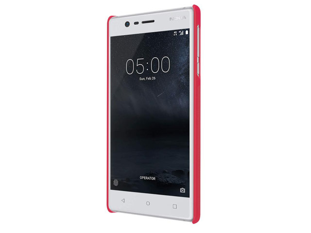 Чехол Nillkin Hard case для Nokia 3 (красный, пластиковый)