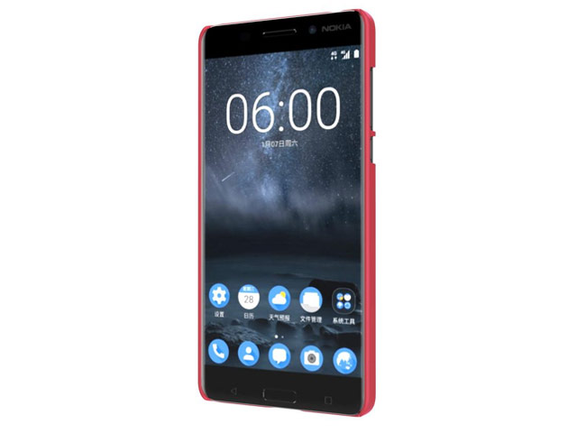 Чехол Nillkin Hard case для Nokia 6 (красный, пластиковый)