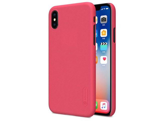 Чехол Nillkin Hard case для Apple iPhone X (красный, пластиковый)