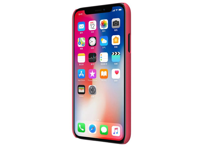 Чехол Nillkin Hard case для Apple iPhone X (красный, пластиковый)