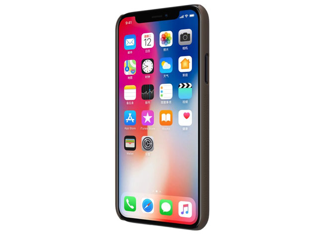 Чехол Nillkin Hard case для Apple iPhone X (темно-коричневый, пластиковый)