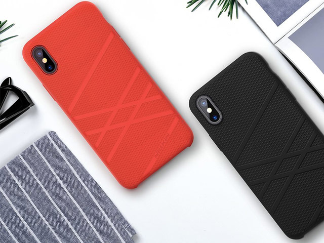 Чехол Nillkin Flex case для Apple iPhone X (красный, гелевый)