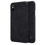 Чехол Nillkin Qin leather case для Apple iPhone X (черный, кожаный)