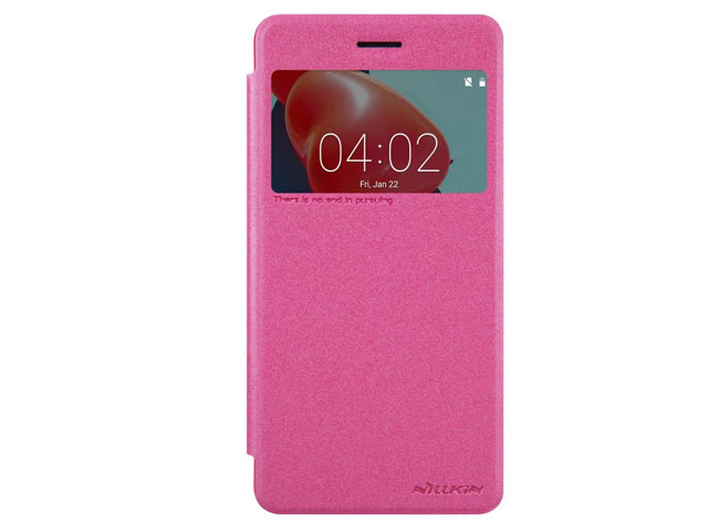 Чехол Nillkin Sparkle Leather Case для Nokia 6 (розовый, винилискожа)