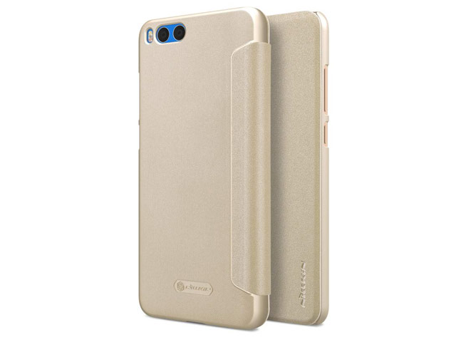 Чехол Nillkin Sparkle Leather Case для Xiaomi Mi Note 3 (золотистый, винилискожа)