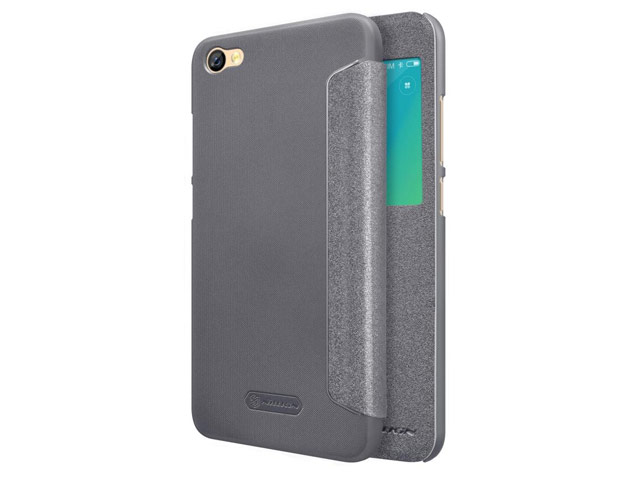 Чехол Nillkin Sparkle Leather Case для Xiaomi Redmi Note 5A (темно-серый, винилискожа)