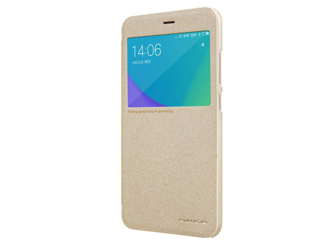 Чехол Nillkin Sparkle Leather Case для Xiaomi Redmi Note 5A (золотистый, винилискожа)