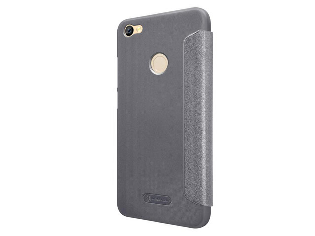 Чехол Nillkin Sparkle Leather Case для Xiaomi Redmi Note 5A prime (темно-серый, винилискожа)