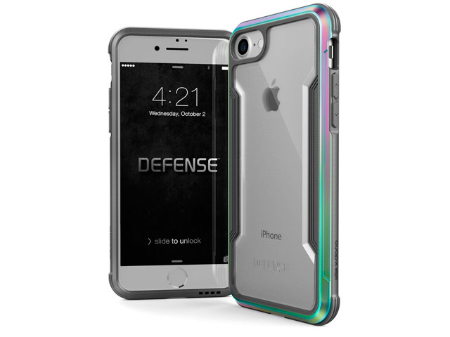 Чехол X-doria Defense Shield для Apple iPhone 8 (хамелеон, маталлический)
