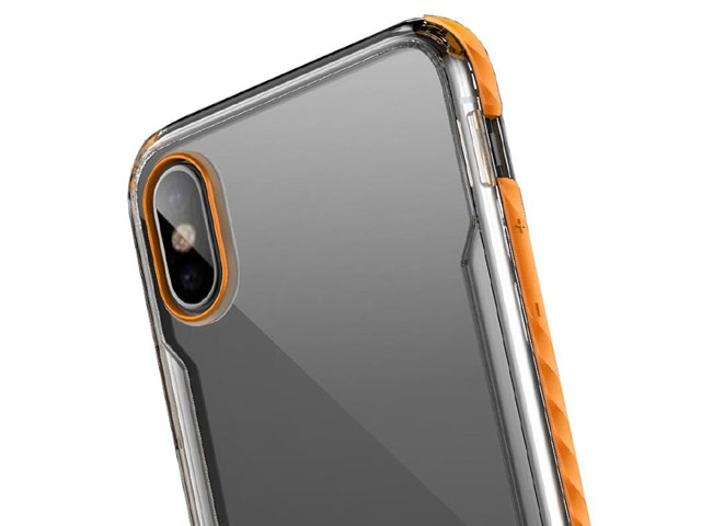 Чехол X-doria Fense case для Apple iPhone X (оранжевый, пластиковый)