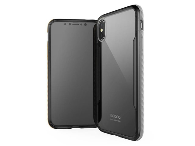 Чехол X-doria Fense case для Apple iPhone X (серый, пластиковый)