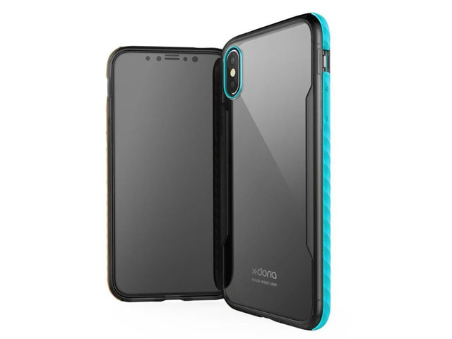 Чехол X-doria Fense case для Apple iPhone X (синий, пластиковый)