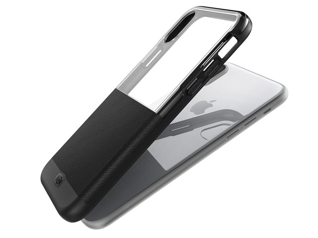 Чехол X-doria Dash case для Apple iPhone X (черный, кожаный)