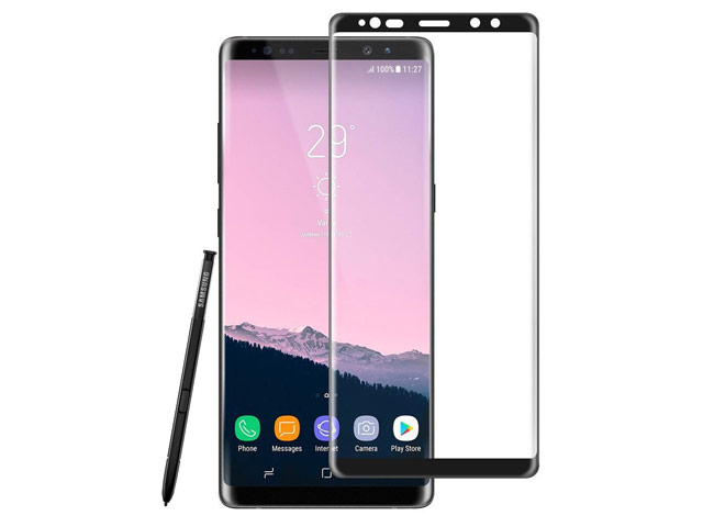 Защитная пленка Yotrix 3D Pro Glass Protector для Samsung Galaxy Note 8 (стеклянная, черная)