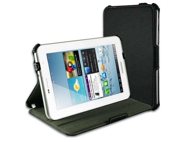 Чехол Yotrix FlipCase для Samsung Galaxy Tab 2 7.0 P3100 (черный, кожанный)