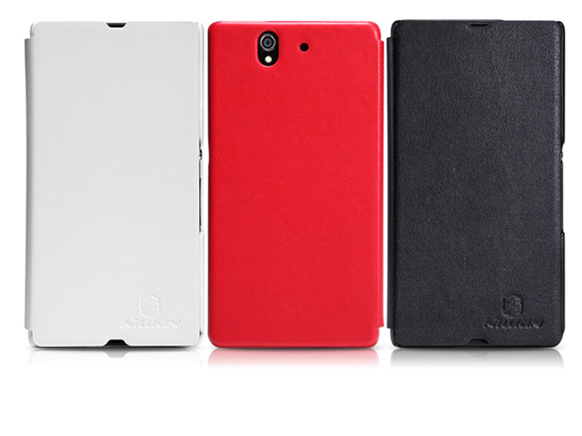 Чехол Nillkin Side leather case для Sony Xperia Z L36i/L36h (черный, кожанный)