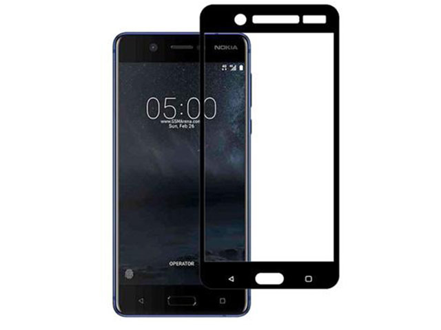 Защитная пленка Yotrix 3D Glass Protector для Nokia 5 (стеклянная, черная)