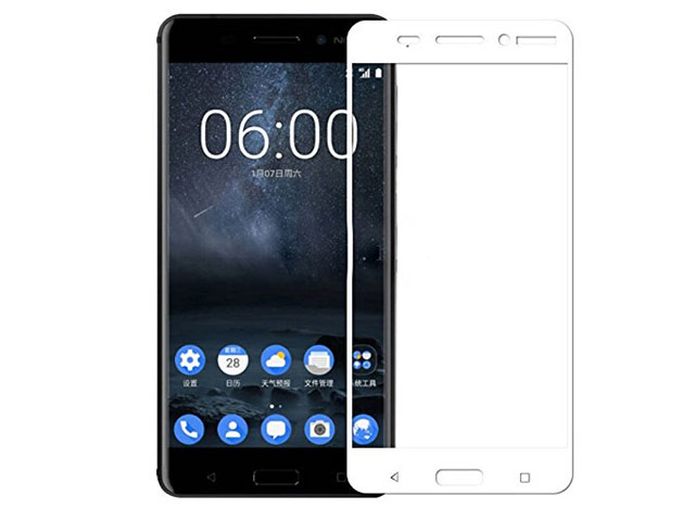 Защитная пленка Yotrix 3D Glass Protector для Nokia 6 (стеклянная, белая)