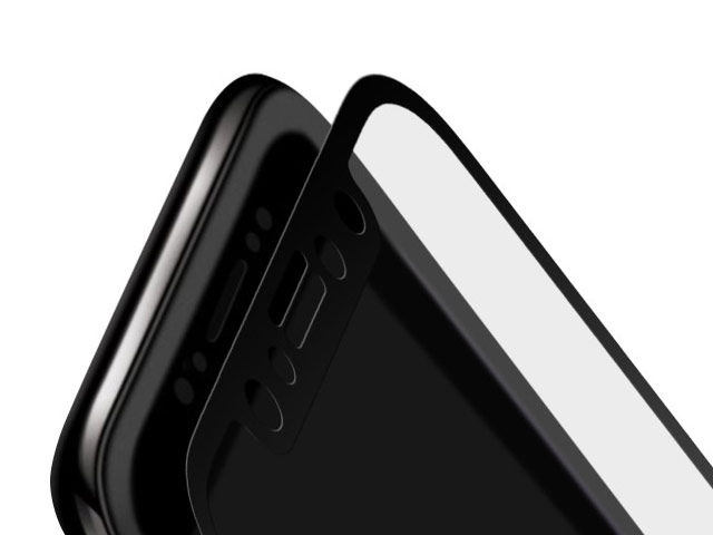 Защитная пленка Yotrix 3D Pro Glass Protector для Apple iPhone X (стеклянная, черная)