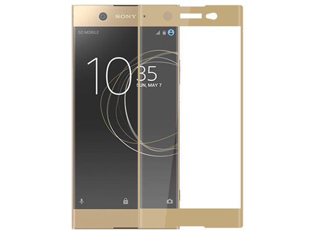 Защитная пленка Yotrix 3D Pro Glass Protector для Sony Xperia XA1 (стеклянная, золотистая)