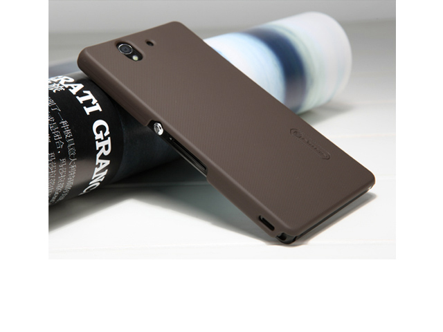 Чехол Nillkin Hard case для Sony Xperia Z L36i/L36h (темно-коричневый, пластиковый)