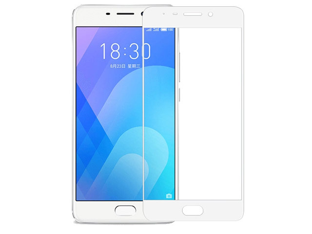 Защитная пленка Yotrix 3D Glass Protector для Meizu M6 (стеклянная, белая)