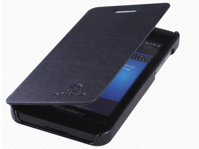 Чехол Nillkin Side leather case для BlackBerry Z10 (черный, кожанный)