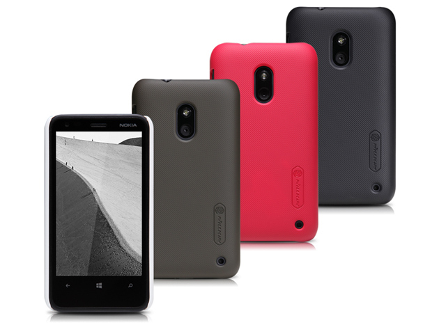Чехол Nillkin Hard case для Nokia Lumia 620 (красный, пластиковый)