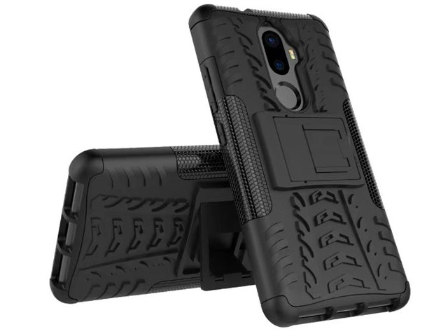 Чехол Yotrix Shockproof case для Lenovo K8 note (черный, пластиковый)