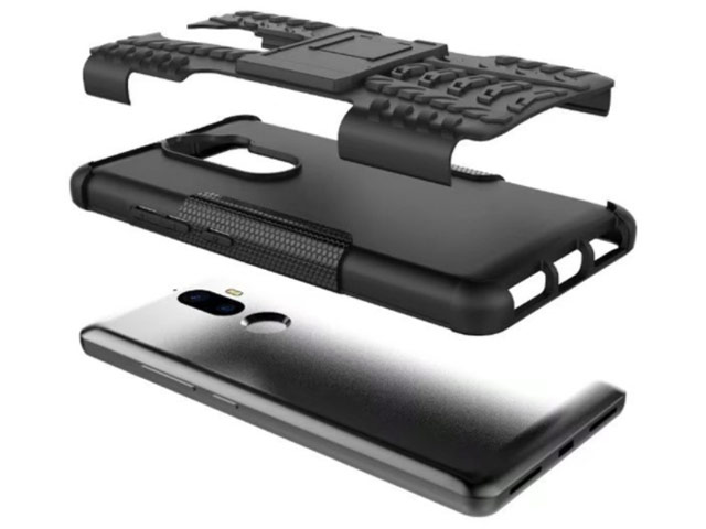 Чехол Yotrix Shockproof case для Lenovo K8 note (черный, пластиковый)