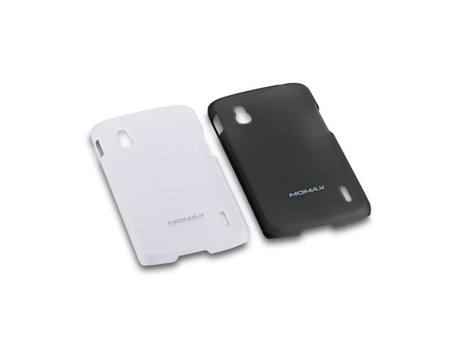 Чехол Momax Ultra Tough Clear Touch Case для LG Google Nexus 4 E960 (черный, пластиковый)