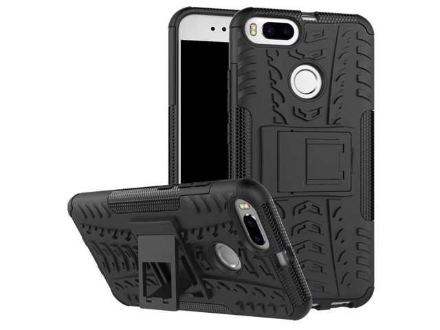 Чехол Yotrix Shockproof case для Xiaomi Mi 1A/5X (черный, пластиковый)