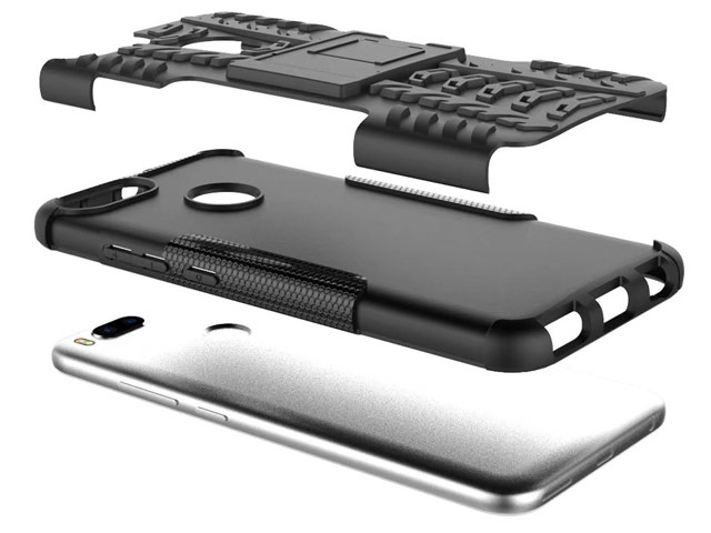 Чехол Yotrix Shockproof case для Xiaomi Mi 1A/5X (черный, пластиковый)