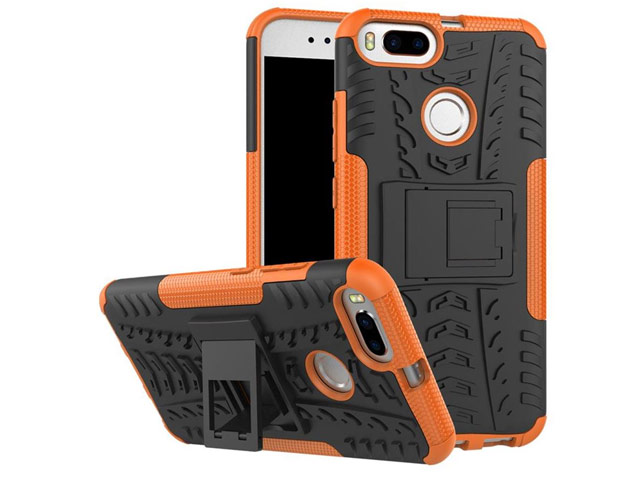 Чехол Yotrix Shockproof case для Xiaomi Mi 1A/5X (оранжевый, пластиковый)