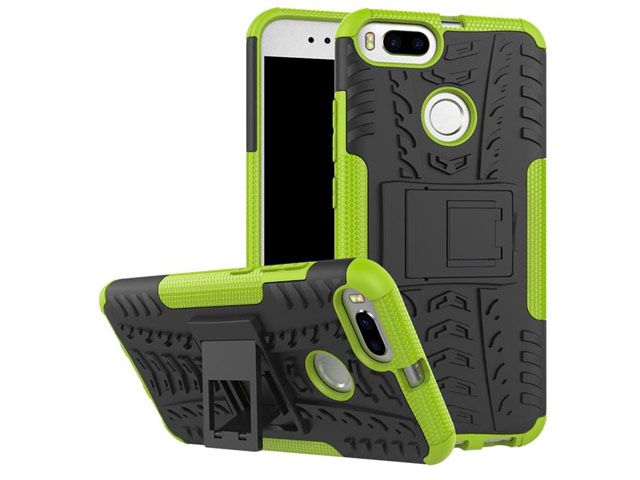 Чехол Yotrix Shockproof case для Xiaomi Mi 1A/5X (зеленый, пластиковый)