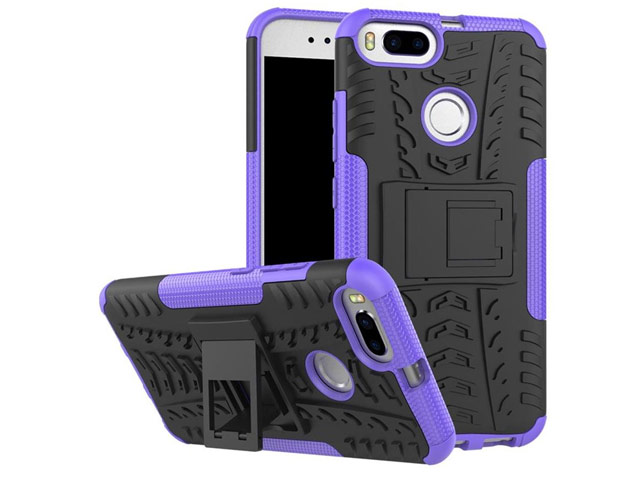 Чехол Yotrix Shockproof case для Xiaomi Mi 1A/5X (фиолетовый, пластиковый)