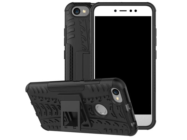 Чехол Yotrix Shockproof case для Xiaomi Redmi Note 5A/5A prime (черный, пластиковый)