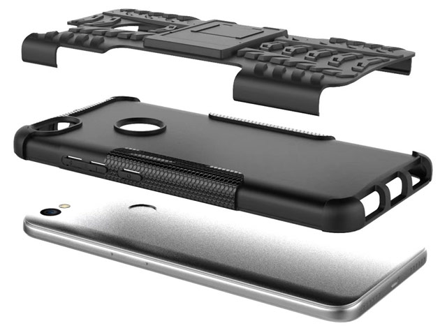 Чехол Yotrix Shockproof case для Xiaomi Redmi Note 5A/5A prime (черный, пластиковый)