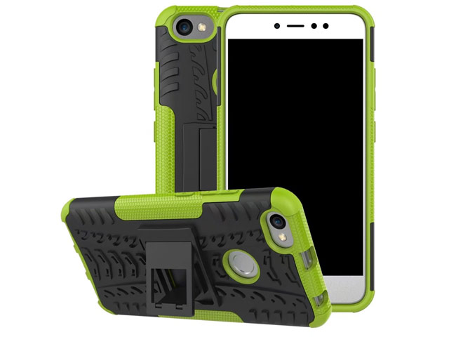Чехол Yotrix Shockproof case для Xiaomi Redmi Note 5A/5A prime (зеленый, пластиковый)