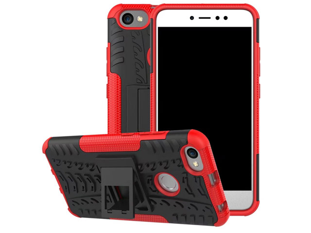 Чехол Yotrix Shockproof case для Xiaomi Redmi Note 5A/5A prime (красный, пластиковый)