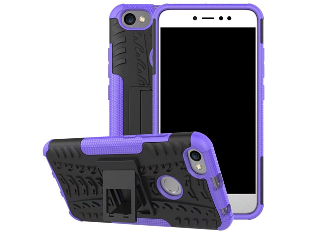 Чехол Yotrix Shockproof case для Xiaomi Redmi Note 5A/5A prime (фиолетовый, пластиковый)