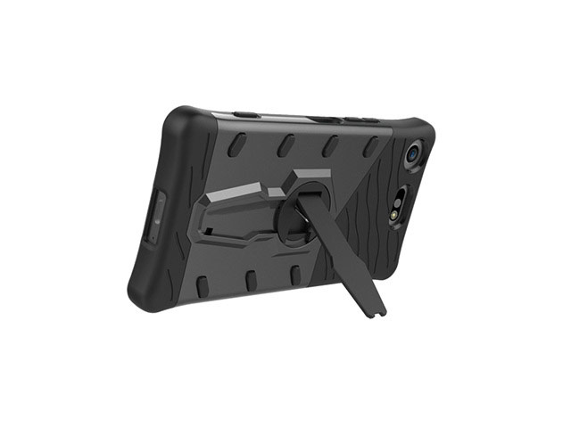 Чехол Yotrix StandCase для Sony Xperia XZ1 compact (черный, пластиковый)