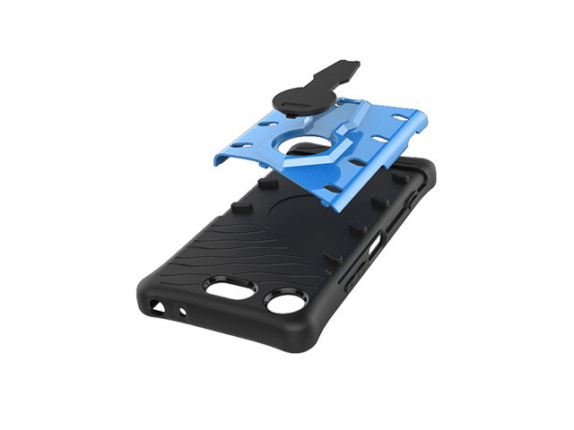 Чехол Yotrix StandCase для Sony Xperia XZ1 compact (голубой, пластиковый)