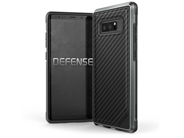 Чехол X-doria Defense Lux для Samsung Galaxy Note 8 (Black Carbon, маталлический)