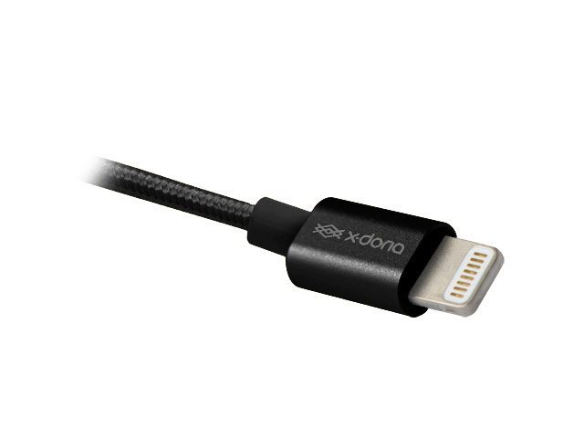 USB-кабель X-Doria Defense Cable (Lightning, черный, 20 см, MFi)