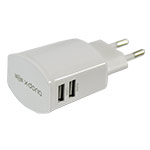 Зарядное устройство X-Doria XR Wall Charger универсальное (сетевое, 3.4A, 2xUSB, белое)