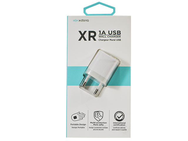 Зарядное устройство X-Doria XR Wall Charger универсальное (сетевое, 1A, USB, белое)