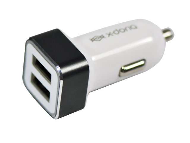 Зарядное устройство X-Doria XC Car Charger универсальное (автомобильное, 3.4A, 2xUSB, белое)